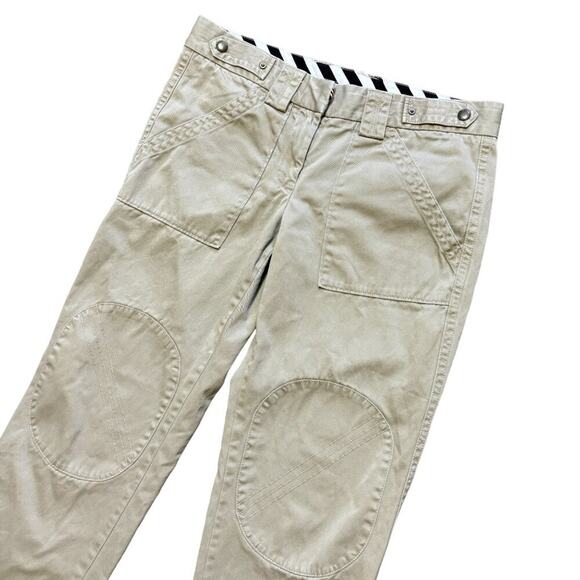 J.CREW Reinforced Knee Ankle Zip Utility Jogger Chino Pants in Khaki SZ 6 - Picture 3 of 11